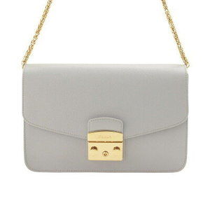 Furla Metropolis Chain Shoulder Bag Ice Blue